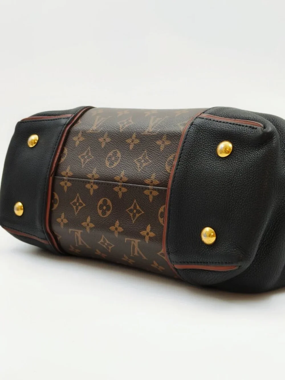 Louis Vuitton Monogram W Tote Noir Leather Shoulder Tote Bag
